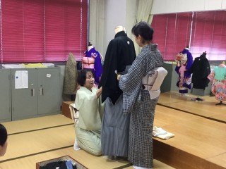 木久学院の着付け研究会  たちばな会 『七五三 紋服 女子袴』