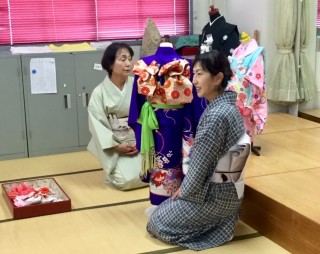 木久学院の着付け研究会  たちばな会 『七五三 紋服 女子袴』
